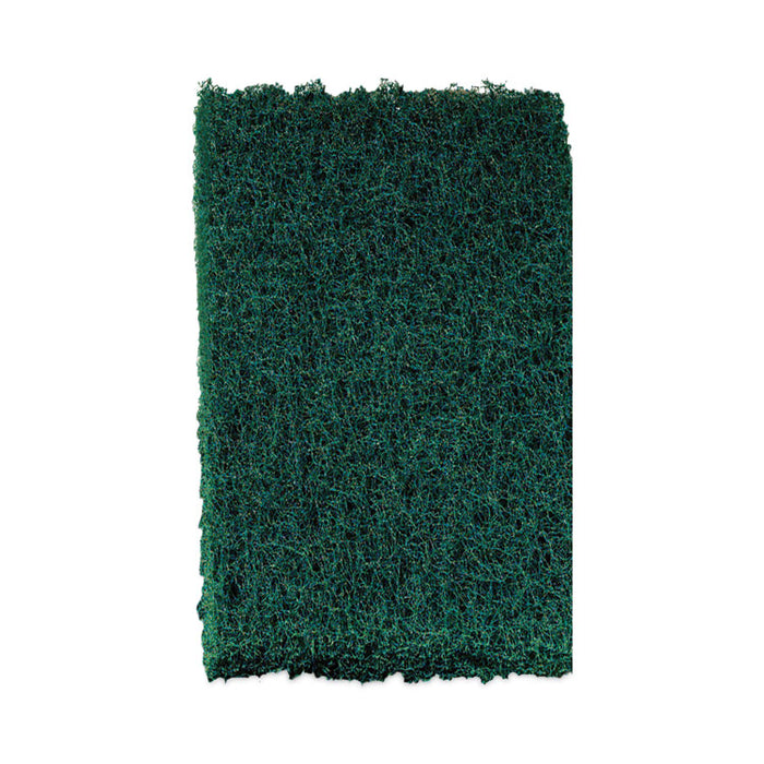Heavy-Duty Scouring Pad, 3.8 x 6, Green, 5/Carton