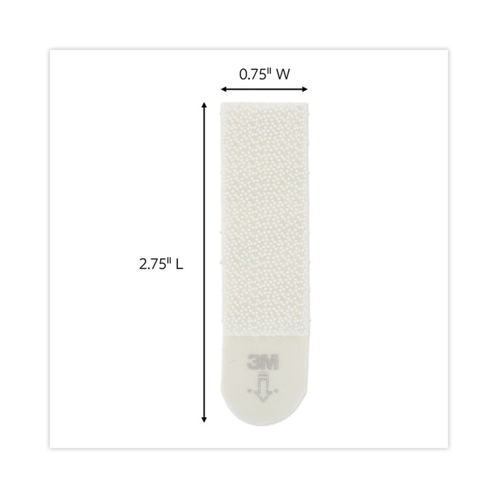 Damage-Free Hanging Picture Hanging Strip Pairs, Holds Up to 2.5 lb, Medium: 0.75" x 2.75", White, 132/Pack