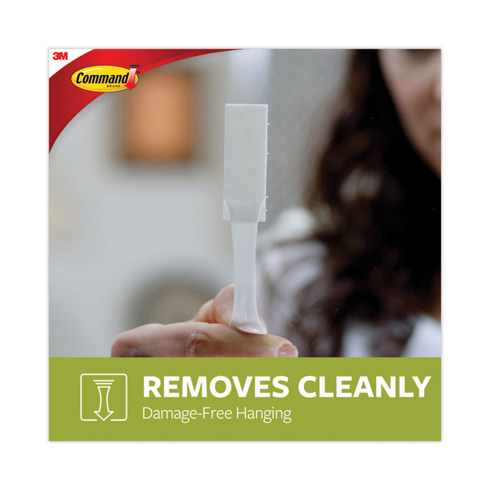 Damage-Free Hanging Picture Hanging Strip Pairs, (8) Large (0.63" x 3.63"), (4) Medium (0.5" x 2.75"), White, 12/Pack