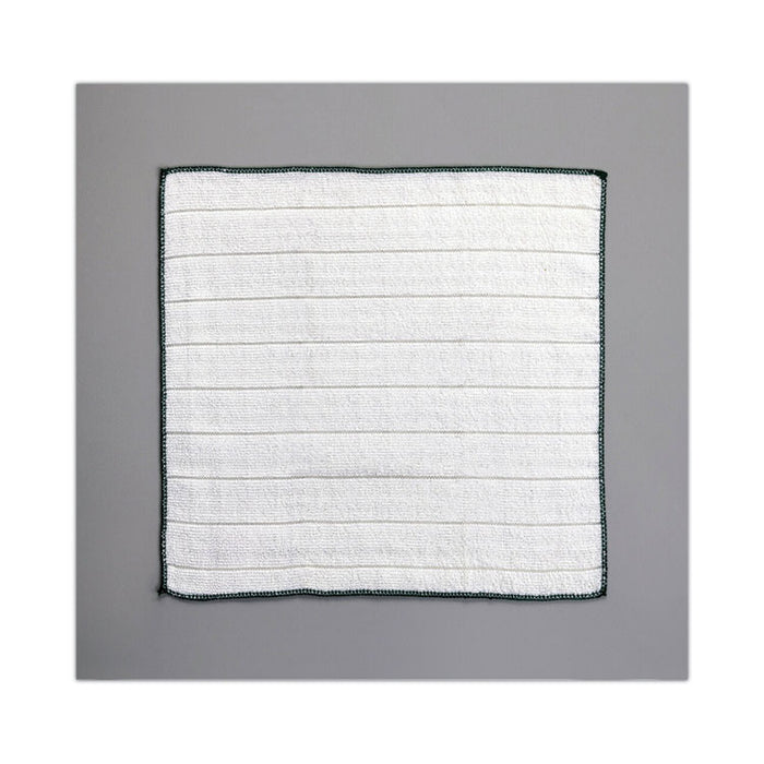 Kitchen Cleaning Cloth, Microfiber, 11.4 x 12.4, White, 2/Pack, 12 Packs/Carton