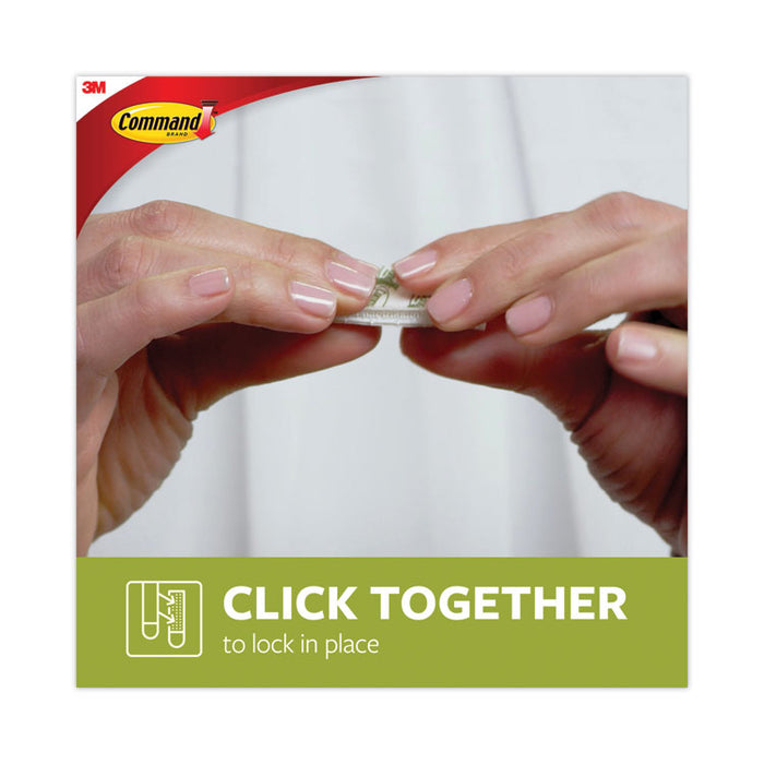 Damage-Free Hanging Picture Hanging Strip Pairs, Holds Up to 2.5 lb, Medium: 0.75" x 2.75", White, 12/Pack