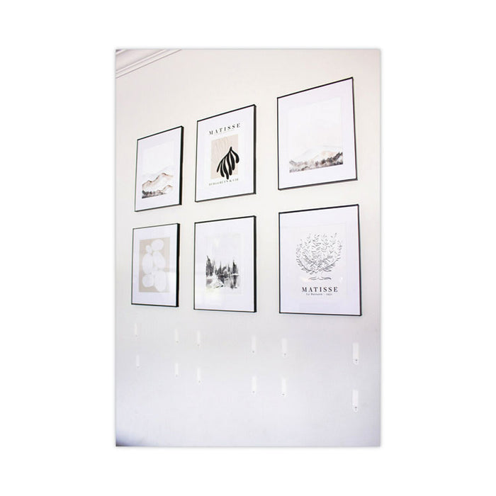Damage-Free Hanging Picture Hanging Strip Pairs, Holds Up to 2.5 lb, Medium: 0.75" x 2.75", White, 12/Pack
