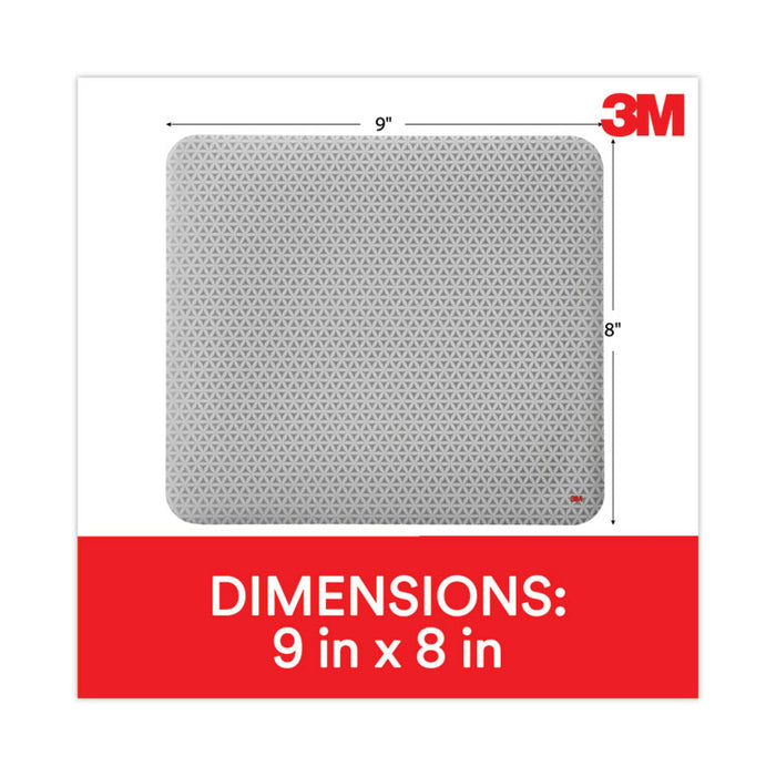 Precise Battery-Saving Mouse Pad with Nonskid Back, 9 x 8, Bitmap Design