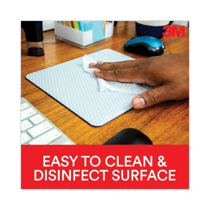 Precise Battery-Saving Mouse Pad with Nonskid Back, 9 x 8, Bitmap Design