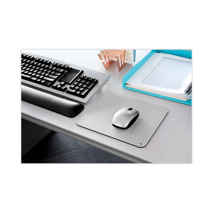 Precise Battery-Saving Mouse Pad with Nonskid Back, 9 x 8, Bitmap Design