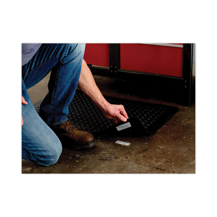 Heavy-Duty All-Weather Fasteners, 1" x 3", Black, 2/Pack