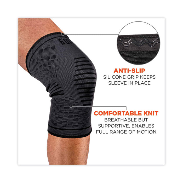 ProFlex 601 Knee Compression Sleeve, Medium, Black