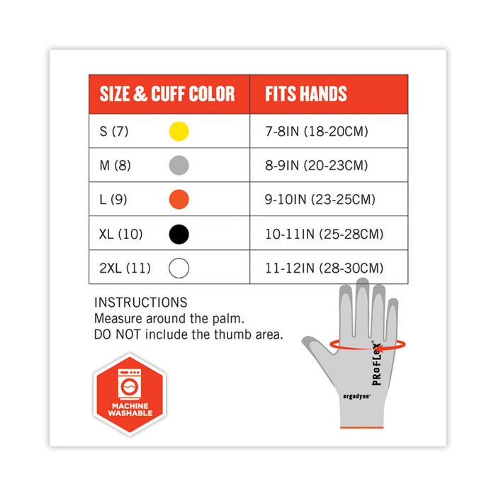 ProFlex 7030 ANSI A3 PU Coated CR Gloves, EN388: 4X42C, 9" Long, X-Large, Gray, Pair