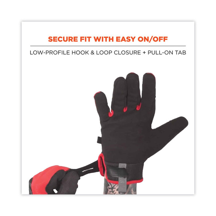 ProFlex 812CR6 ANSI A6 Utility and CR Gloves, EN388: 2543E, 9" Long, Medium, Black, Pair
