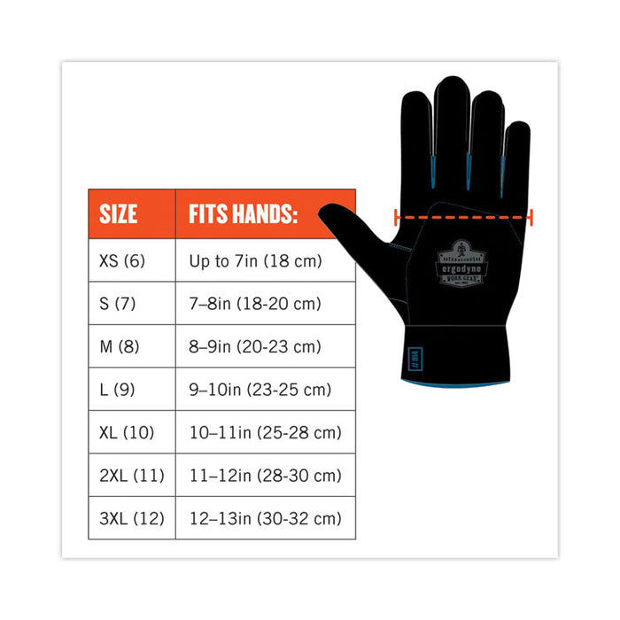 ProFlex 825WP Thermal Waterproof Winter Work Gloves, XX-Large, Black, Pair