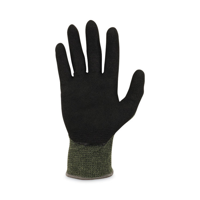 ProFlex 7042 ANSI A4 Nitrile-Coated CR Gloves, EN388: 4X41D, 9" Long, XX-Large, Green, 12 Pairs