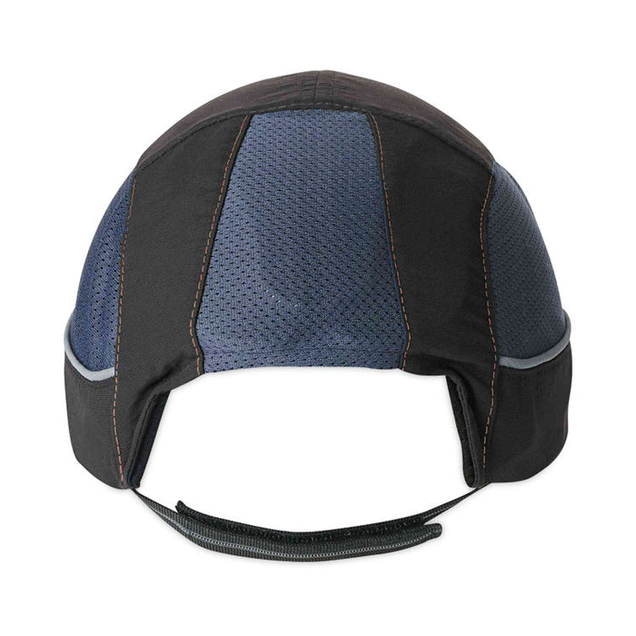 Skullerz 8950XL XL Bump Cap Hat, Short Front Brim, Large to XXX-Large (7.5 and Up), 0.01" Insert, Black
