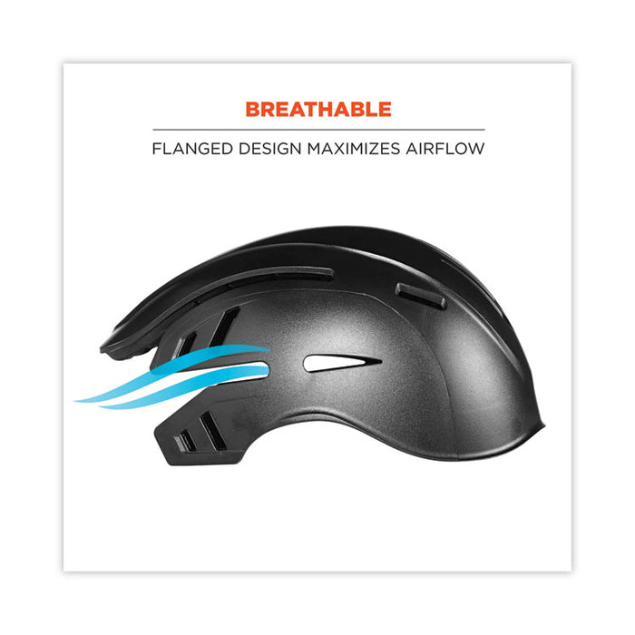 Skullerz 8950 Bump Cap, Micro Front Brim, XXX-Small to Large (Up to 7.5), 0.01" Insert, Lime