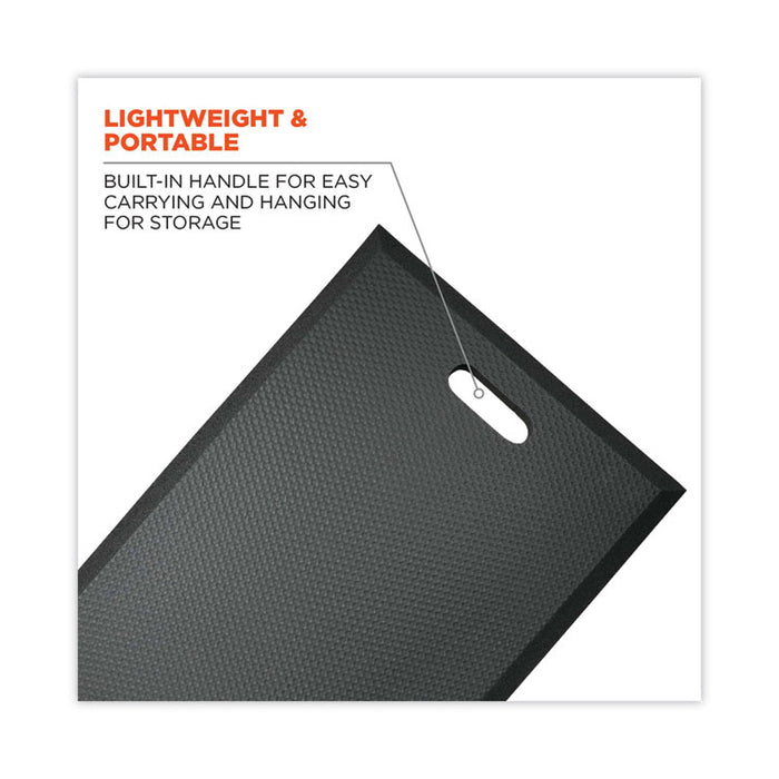 ProFlex 381 Standard Foam Kneeling Pad, 0.5", Medium, Black