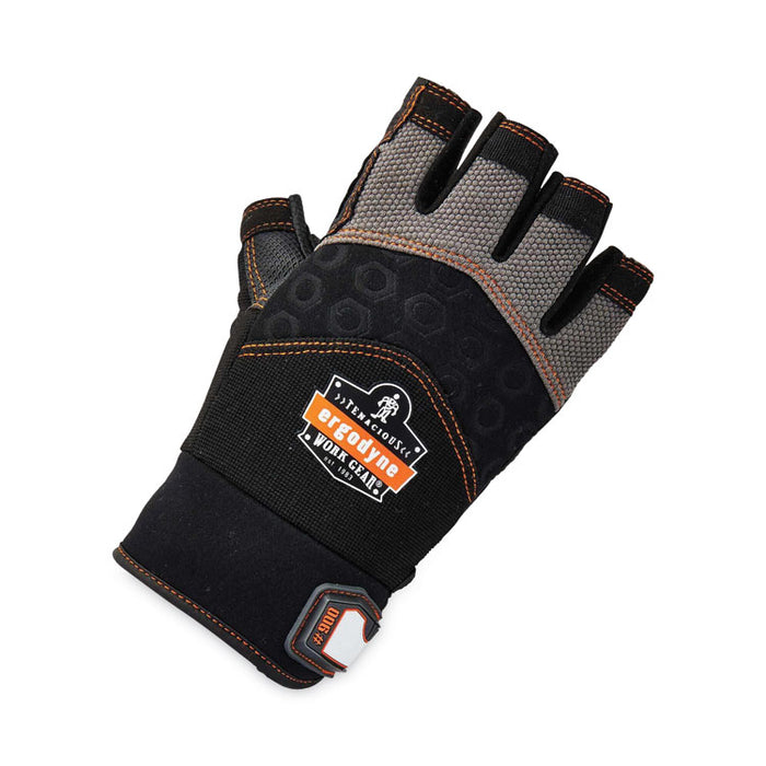 ProFlex 900 Half-Finger Impact Gloves, EN388: 1121X, Medium, Black, Pair