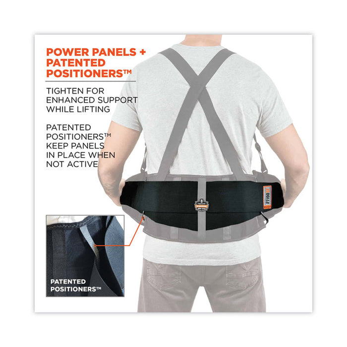 ProFlex 1100SF Standard Spandex Back Support Brace, 3X-Large, 46" to 52" Waist, Black