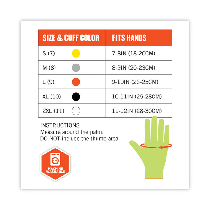 ProFlex 7040 ANSI A4 CR Food Grade Gloves, EN388: 2X4XD, Reversible, 11" Long, Large, Lime, 144 Pairs/Carton