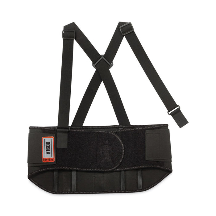 ProFlex 1600 Standard Elastic Back Support Brace, Medium, 30" to 34" Waist, Black