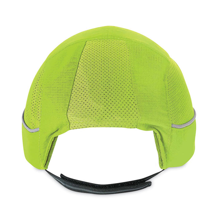 Skullerz 8950 Bump Cap, Long Front Brim, XXX-Small to Large (Up to 7.5), 0.01" Insert, Lime