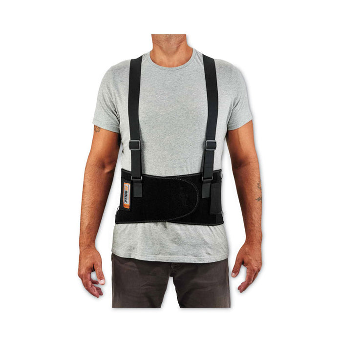 ProFlex 1100SF Standard Spandex Back Support Brace, 4X-Large, 52" to 58" Waist, Black