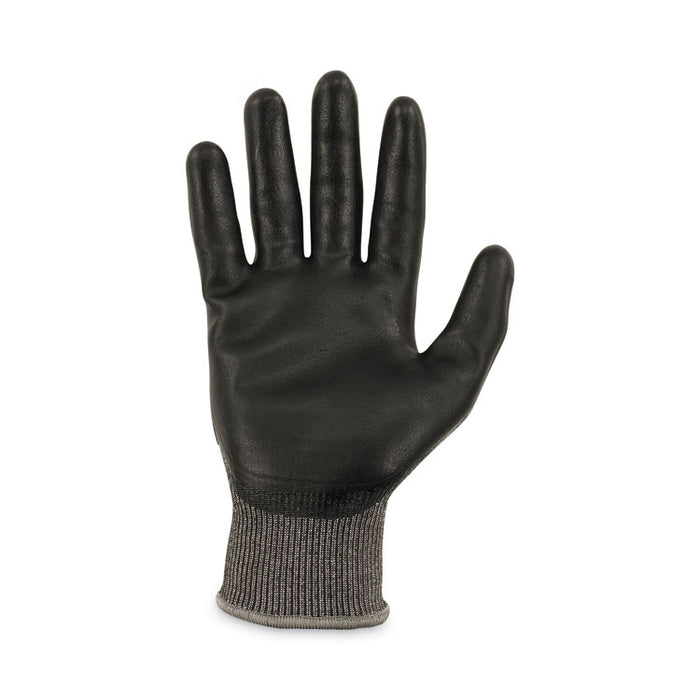 ProFlex 7072 ANSI A7 Nitrile-Coated CR Gloves, EN388: 4X44F, 9" Long, Large, Gray, 12 Pairs