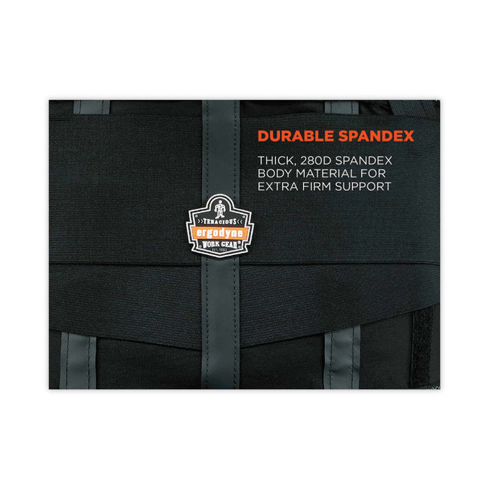 ProFlex 1100SF Standard Spandex Back Support Brace, 3X-Large, 46" to 52" Waist, Black
