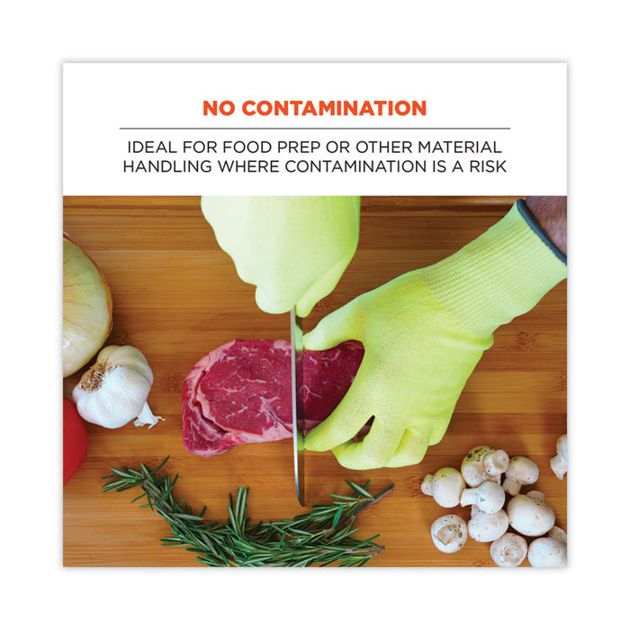 ProFlex 7040 ANSI A4 CR Food Grade Gloves, EN388: 2X4XD, Reversible, 11" Long, X-Large, Lime, 144 Pairs/Carton