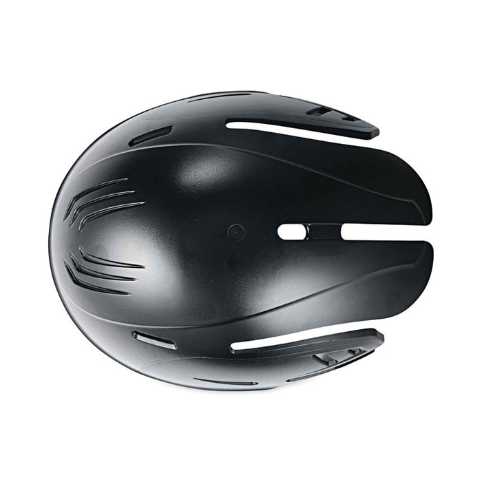 Skullerz 8950XL XL Bump Cap Hat, Short Front Brim, Large to XXX-Large (7.5 and Up), 0.01" Insert, Black