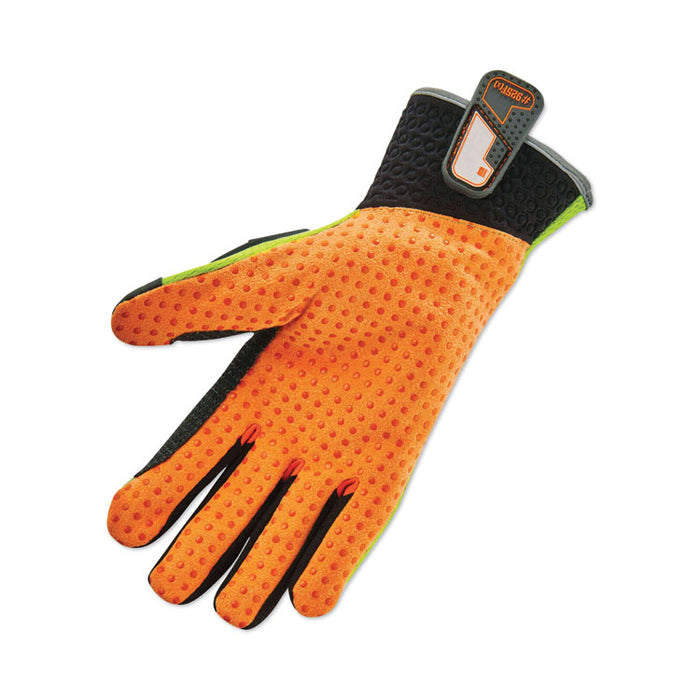ProFlex 925F(x) Standard Dorsal Impact-Reducing Gloves, EN388: 4121XP, Large, Black/Lime, Pair