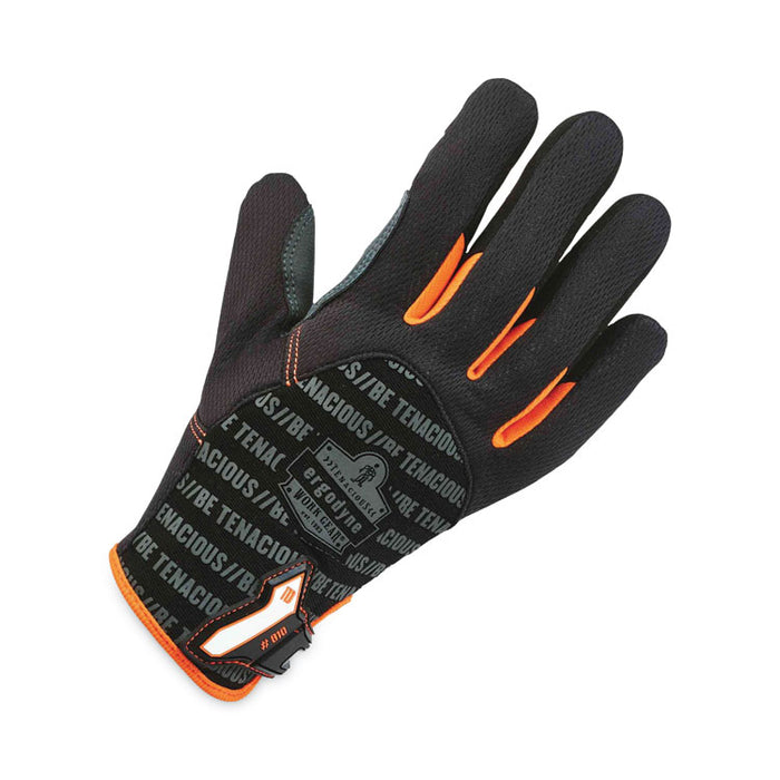 ProFlex 810 Reinforced Utility Gloves, EN388: 3121X, 9" Long, Large, Black, Pair