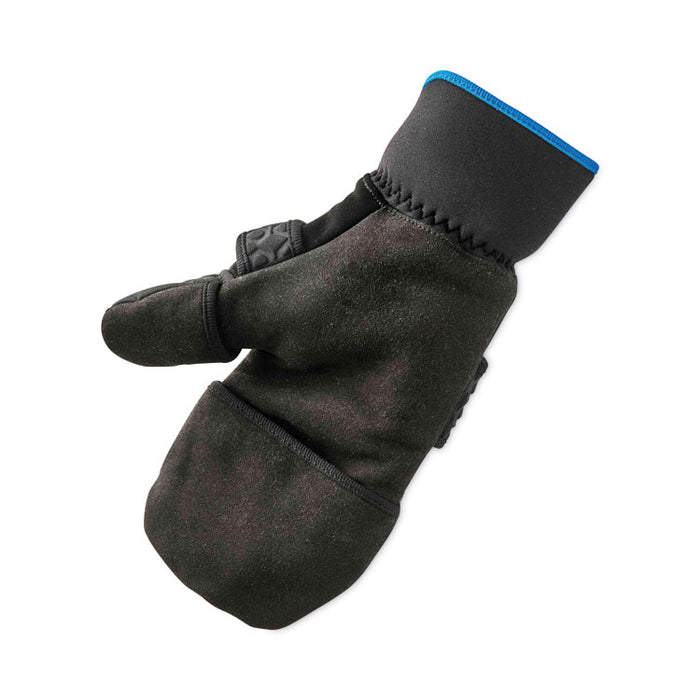 ProFlex 816 Thermal Flip-Top Gloves, EN388: 3423X, 9" Long, Large, Black, Pair