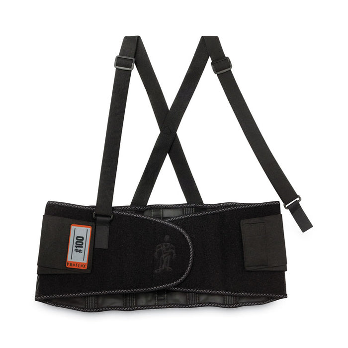 ProFlex 100 Economy Spandex Back Support Brace, 2X-Large, 42" to 46" Waist, Black