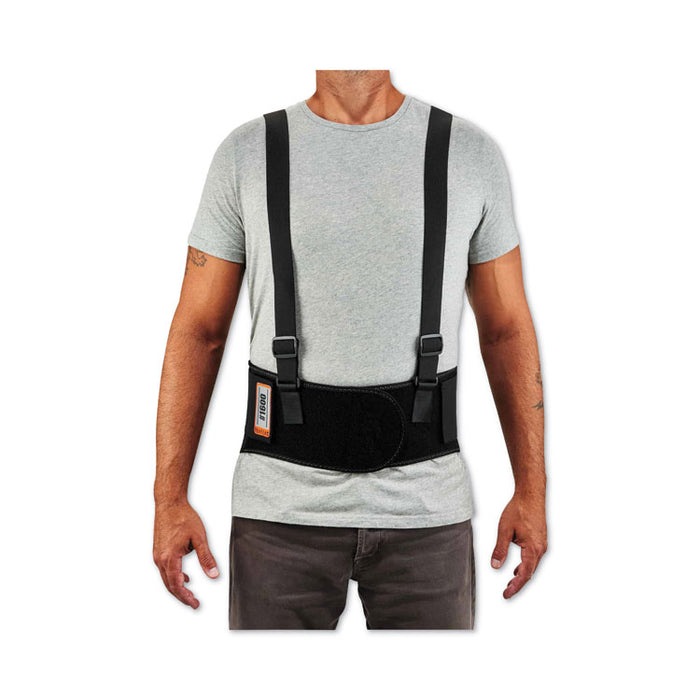 ProFlex 1600 Standard Elastic Back Support Brace, Medium, 30" to 34" Waist, Black