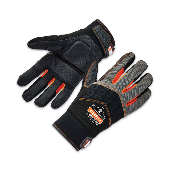 ProFlex 9001 Full-Finger Impact Gloves, EN388: 1121X, Small, Black, Pair