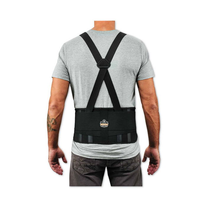 ProFlex 1625 Elastic Back Support Brace, 4X-Large, 52" to 58" Waist, Black