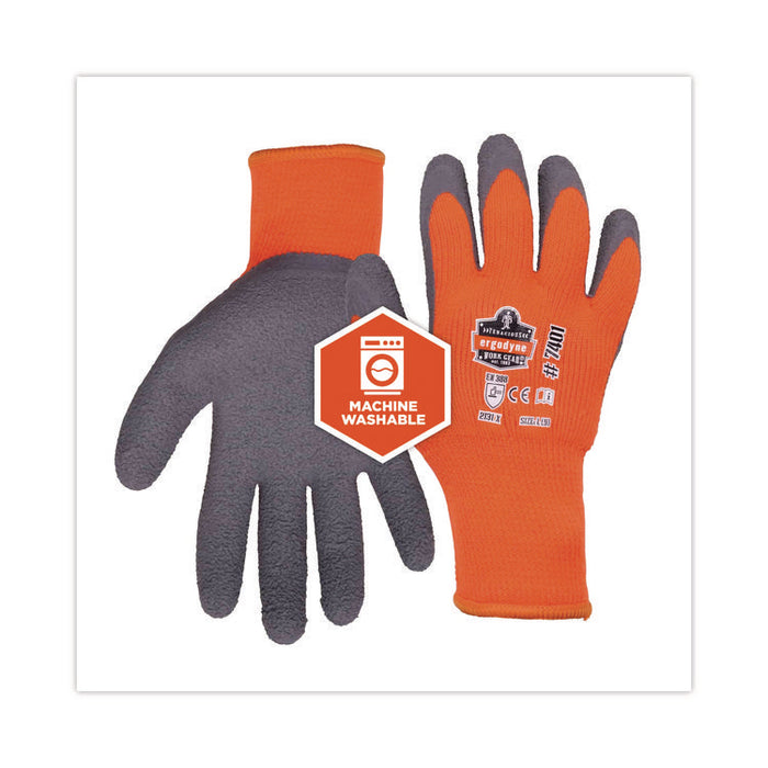 ProFlex 7401-CASE Coated Lightweight Winter Gloves, EN388: 2131X, 9" Long, XX-Large, Orange, Pair