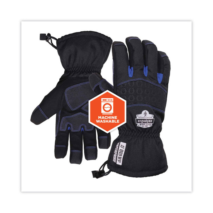 ProFlex 819WP Extreme Thermal WP Gloves, EN388: 4222B, 9" Long, Medium, Black, Pair