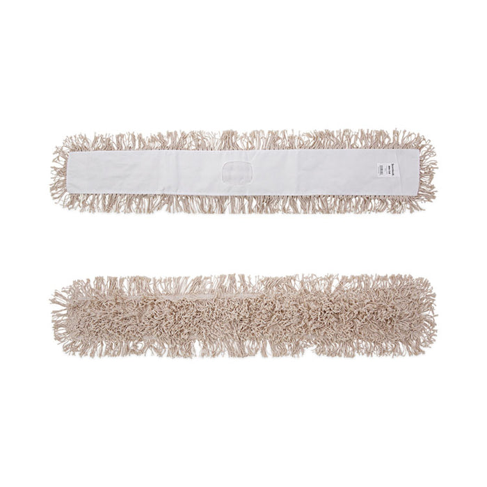 Industrial Dust Mop Head, Hygrade Cotton, 48 x 5, White