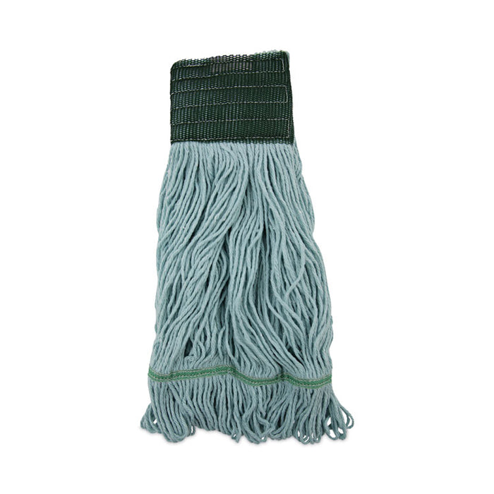 EchoMop with Looped-End Wet Head, Cotton/Rayon/Synthetic, Medium, Blue, 12/Carton