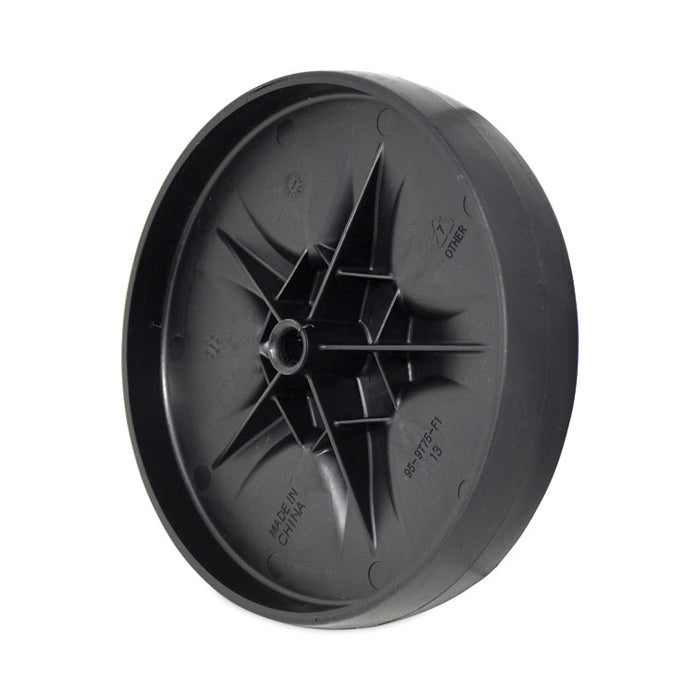 Wheel and Axle Kit for Janitorial Cleaning Cart, 8" Wheel, Black/Gray/Silver, 2/Set