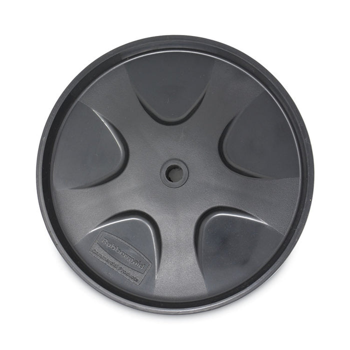 Wheel and Axle Kit for Janitorial Cleaning Cart, 8" Wheel, Black/Gray/Silver, 2/Set