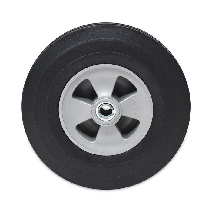 Tilt Truck Wheels, 340 lb Weight Capacity (170 lb Per Wheel), 10" Wheel, Black, 2/Set