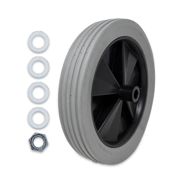 Tilt Truck Wheels, 300 lb Weight Capacity, 12" Wheel, Gray