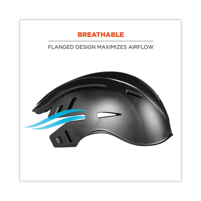 Skullerz 8960 Bump Cap with LED Lighting, Long Front Brim, XXX-Small to Large (Up to 7.5), 0.01" Insert, Lime Green