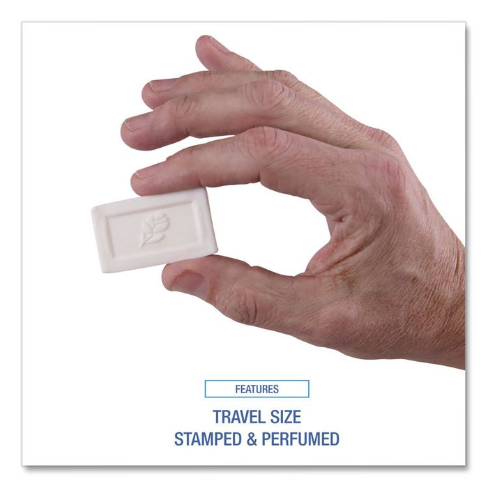 Face and Body Amenity Soap, Flow Wrapped, Floral Scent, # 1/2 Bar, 1,000/Carton
