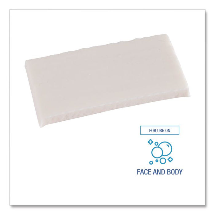 Face and Body Amenity Soap, Flow Wrapped, Floral Scent, # 1 1/2 Bar, 500/Carton