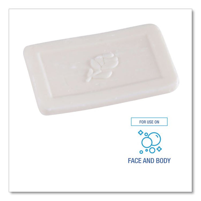 Face and Body Amenity Soap, Flow Wrapped, Floral Scent, # 3/4 Bar, 1,000/Carton