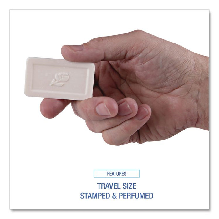 Face and Body Amenity Soap, Flow Wrapped, Floral Scent, # 3/4 Bar, 1,000/Carton