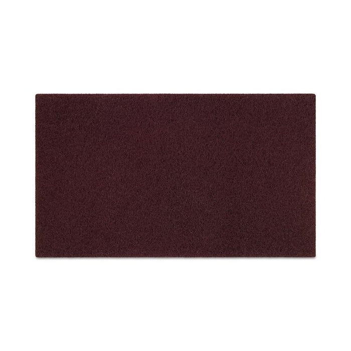 Deep Scrub Pads, 20 x 14, Maroon, 10/Carton