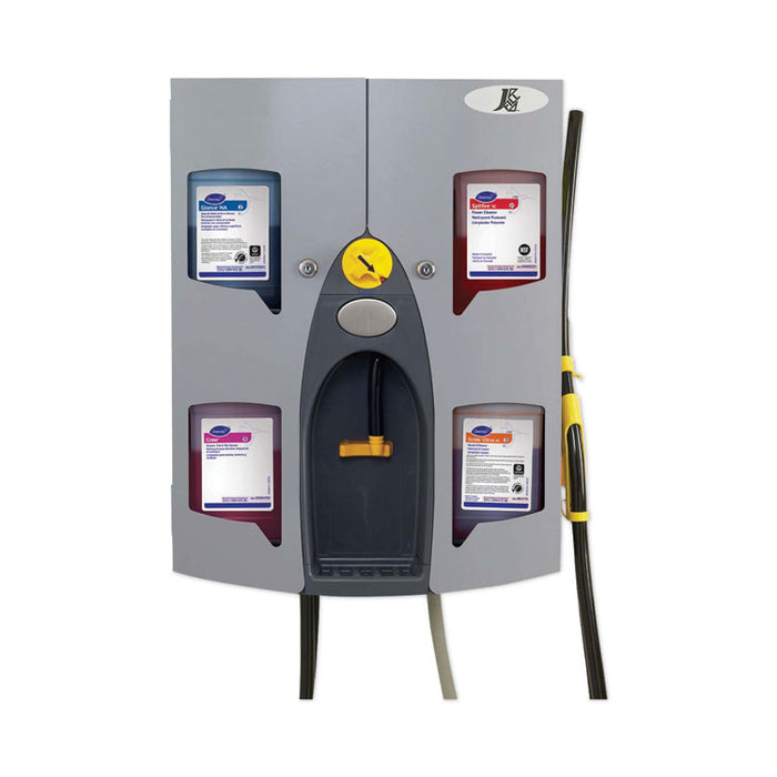J-Fill QuattroSelect Dispensing System, Four Dispenser, Safe Gap, 2.5 L, 18.5 x 7.5 x 24.25, Silver